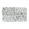 K. Haring Glass Rolling Tray - Black & White by K. Haring Collection | Mission Dispensary