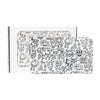 K. Haring Glass Rolling Tray - Black & White by K. Haring Collection | Mission Dispensary