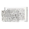 K. Haring Glass Rolling Tray - Black & White by K. Haring Collection | Mission Dispensary