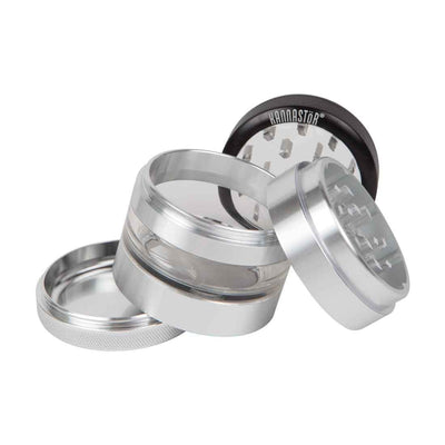 Kannastor 2.2” Clear Top Jar Body 4pc Grinder by Kannastor | Mission Dispensary