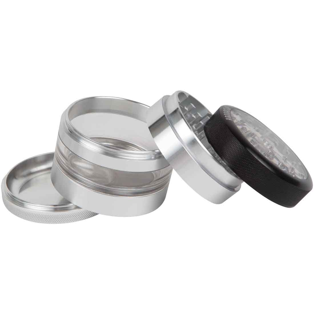 Kannastor 2.5” Clear Top Jar Body 4pc Grinder by Kannastor | Mission Dispensary