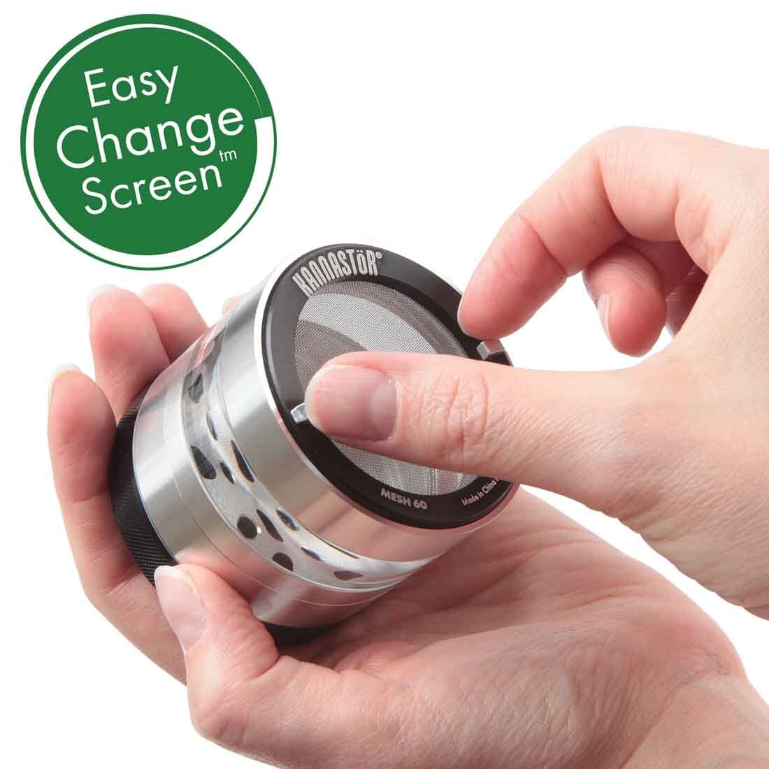 Kannastor 60-Mesh Stainless Steel Easy Change Screens™ by Kannastor | Mission Dispensary