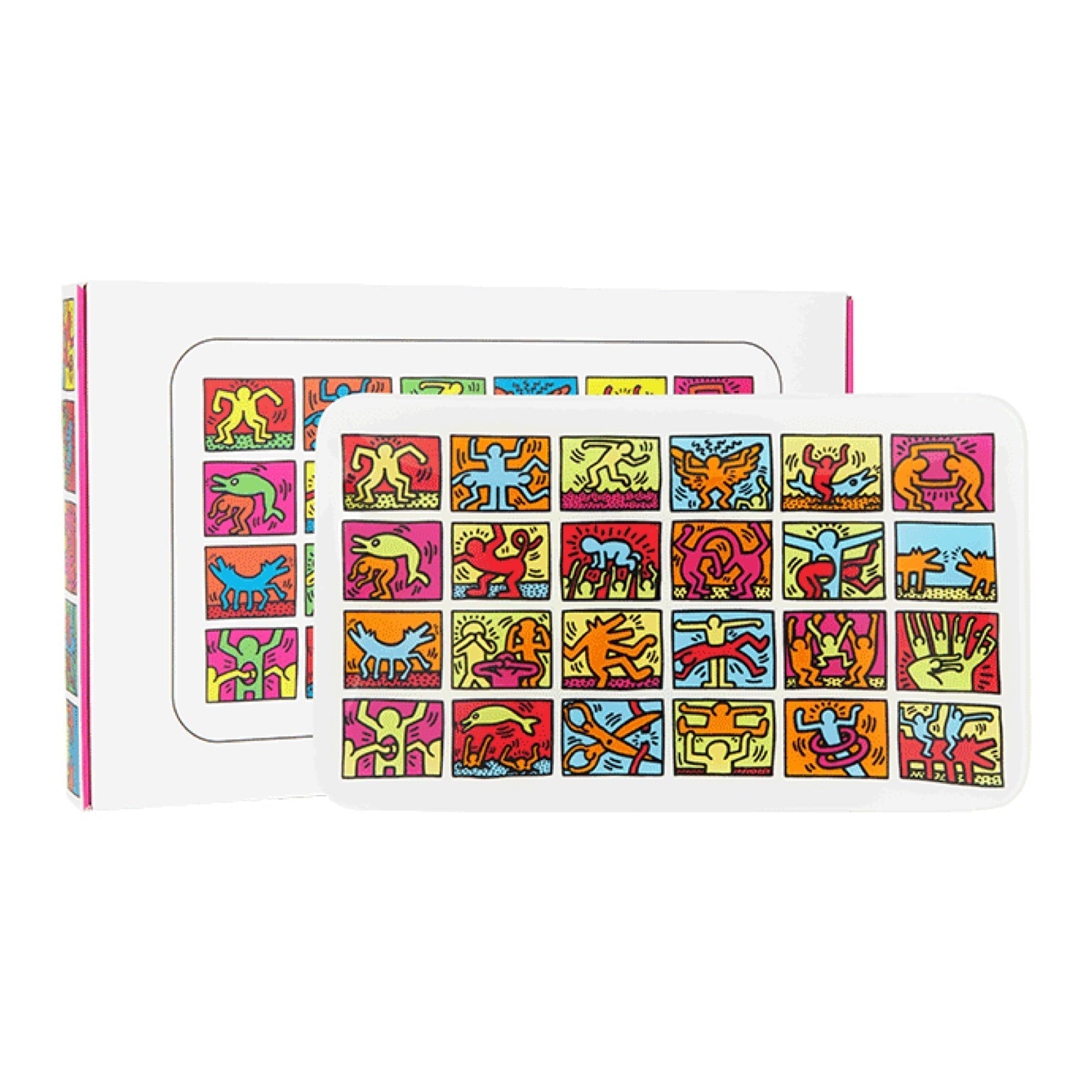 K. Haring Multi-Color Glass Rolling Tray by K. Haring Collection | Mission Dispensary