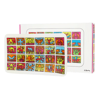 K. Haring Multi-Color Glass Rolling Tray by K. Haring Collection | Mission Dispensary