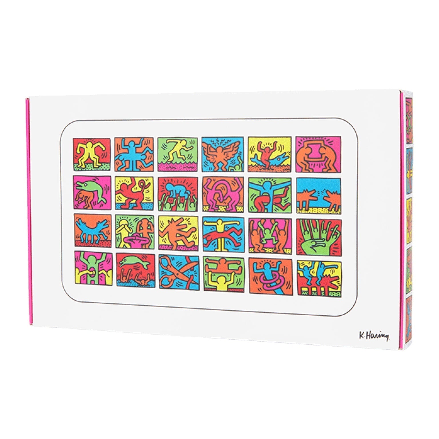 K. Haring Multi-Color Glass Rolling Tray by K. Haring Collection | Mission Dispensary