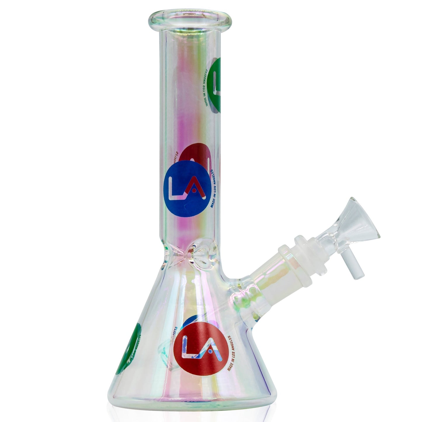 LA Pipes 9” Champagne Disco Beaker Bong 🌿 by LA Pipes | Mission Dispensary