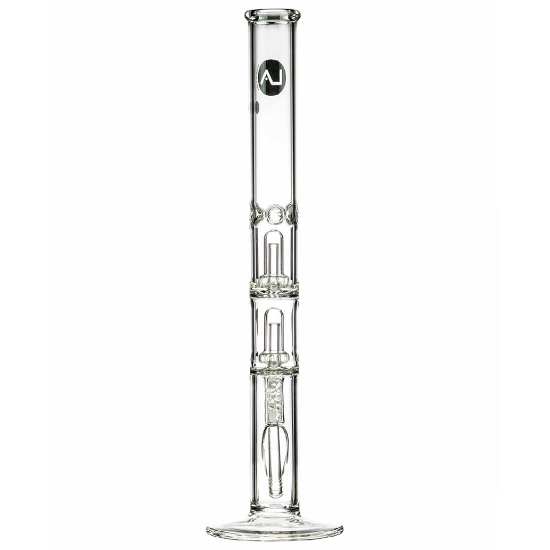 LA Pipes 20” 5mm Thick Double Showerhead Straight Tube Bong by LA Pipes | Mission Dispensary