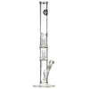 LA Pipes 20” 5mm Thick Double Showerhead Straight Tube Bong by LA Pipes | Mission Dispensary