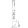 LA Pipes 20” 5mm Thick Double Showerhead Straight Tube Bong by LA Pipes | Mission Dispensary