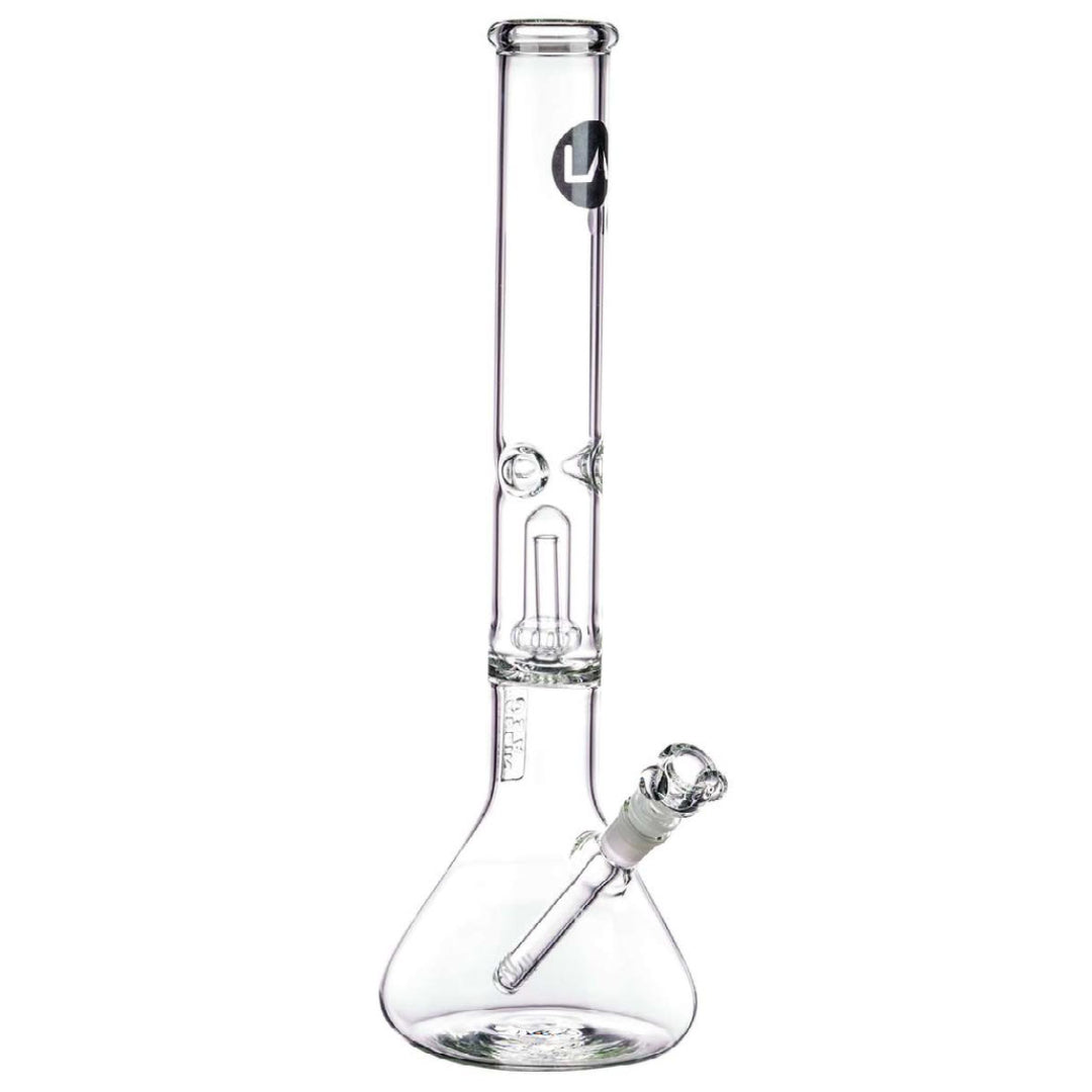 LA Pipes 16” 5mm Thick Showerhead Perc Beaker Bong by LA Pipes | Mission Dispensary