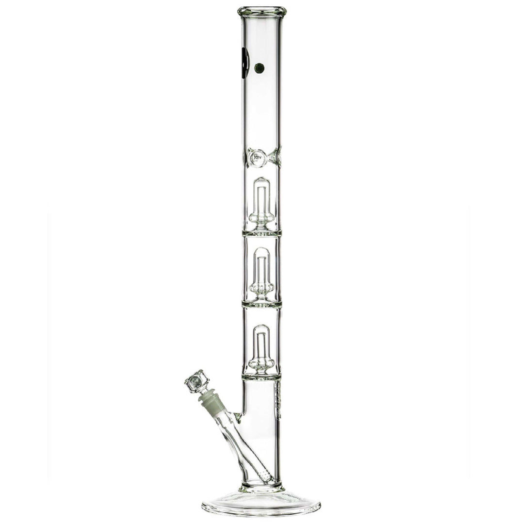 LA Pipes 26” 5mm Thick Triple Showerhead Straight Tube Bong by LA Pipes | Mission Dispensary