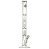 LA Pipes 26” 5mm Thick Triple Showerhead Straight Tube Bong by LA Pipes | Mission Dispensary