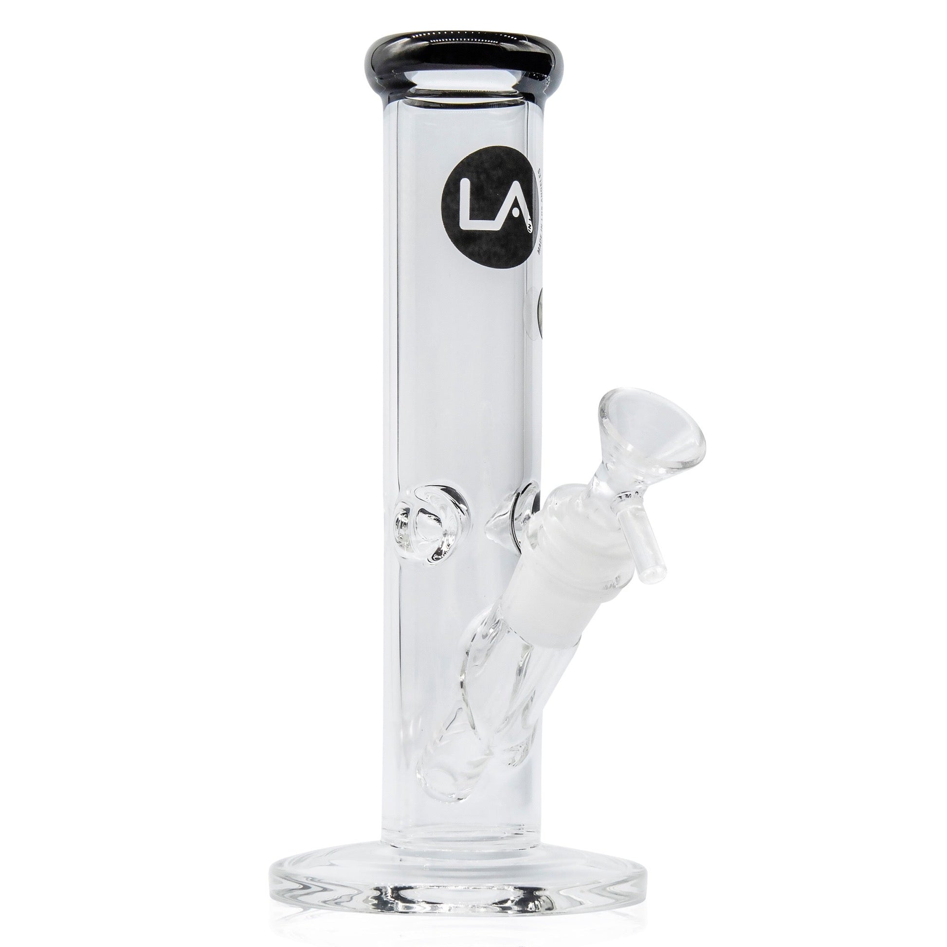 LA Pipes 8” Colored Straight Tube Bong by LA Pipes | Mission Dispensary