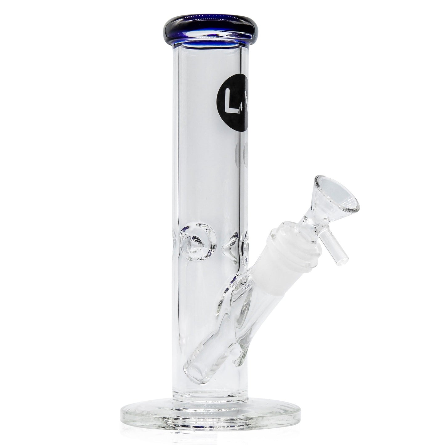 LA Pipes 8” Colored Straight Tube Bong by LA Pipes | Mission Dispensary