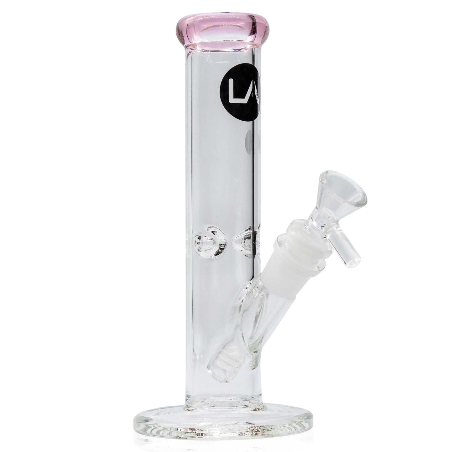 LA Pipes 8” Colored Straight Tube Bong by LA Pipes | Mission Dispensary