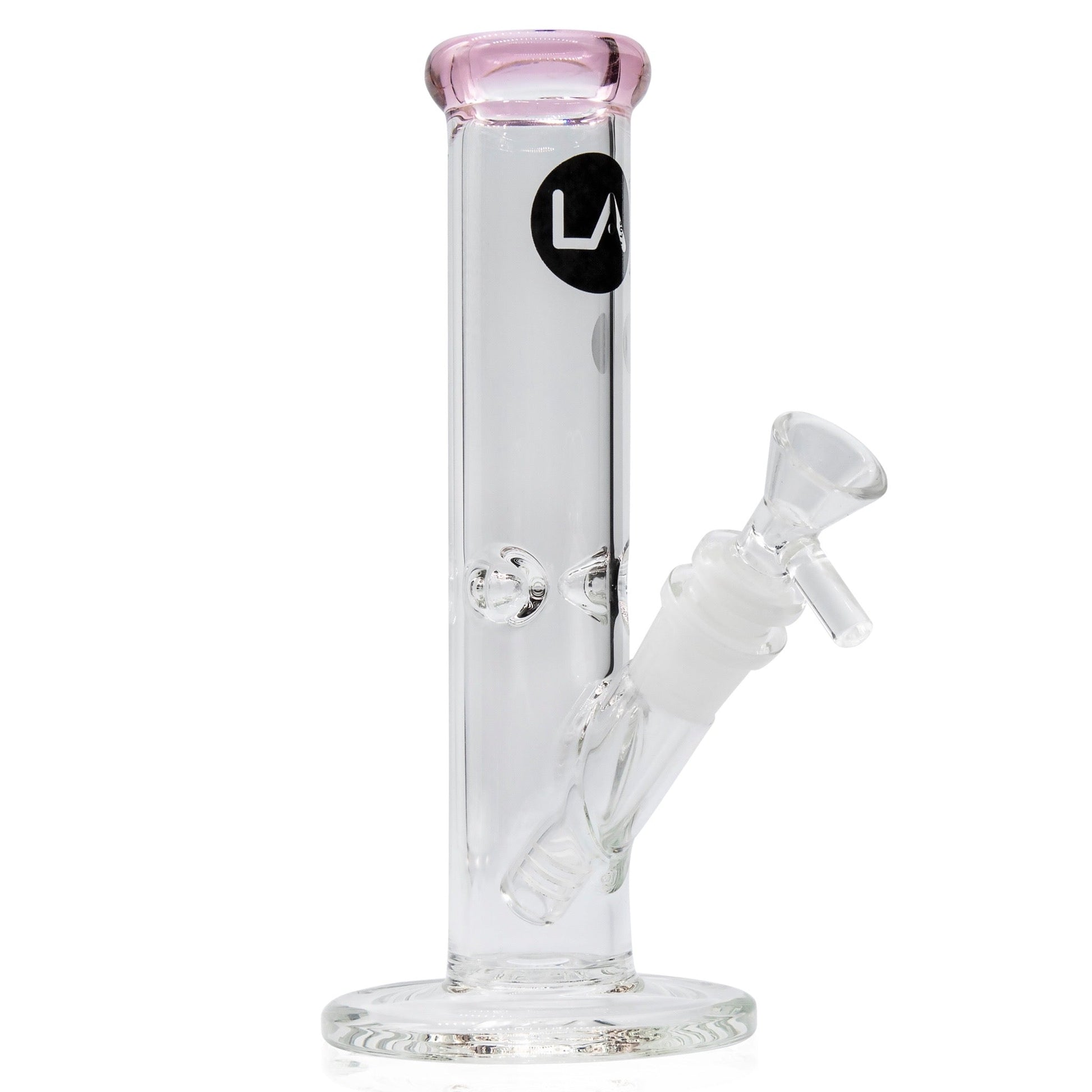 LA Pipes 8” Colored Straight Tube Bong by LA Pipes | Mission Dispensary