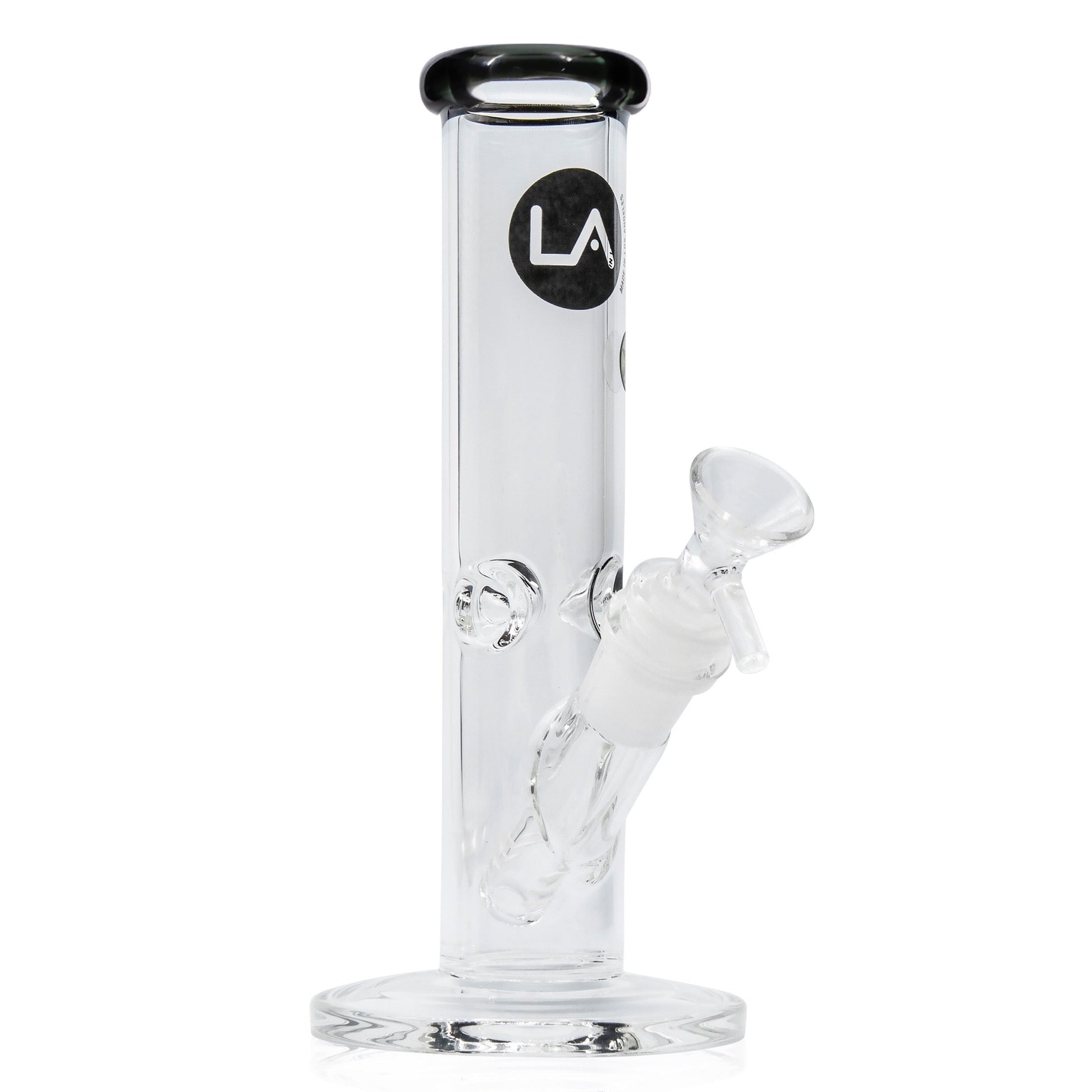 LA Pipes 8” Colored Straight Tube Bong by LA Pipes | Mission Dispensary