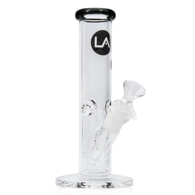 LA Pipes 8” Colored Straight Tube Bong by LA Pipes | Mission Dispensary