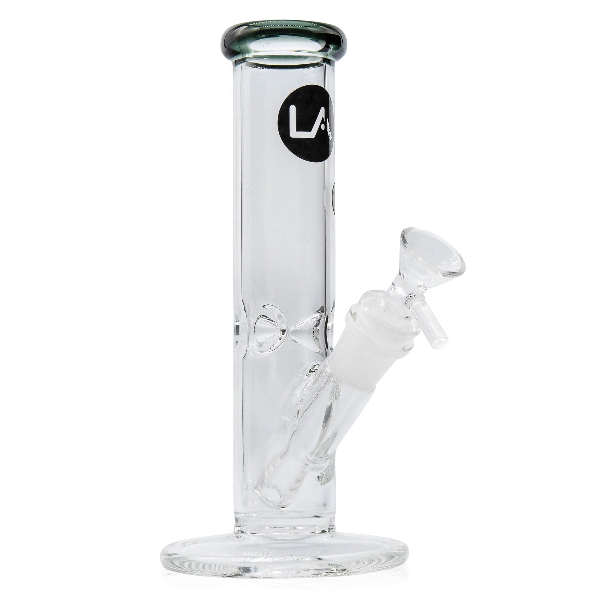 LA Pipes 8” Colored Straight Tube Bong by LA Pipes | Mission Dispensary