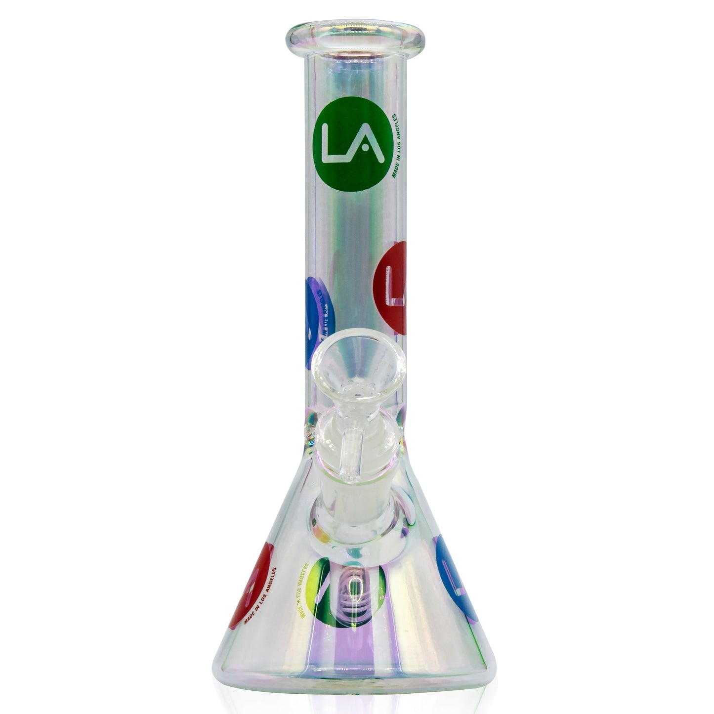 LA Pipes 9” Champagne Disco Beaker Bong 🌿 by LA Pipes | Mission Dispensary