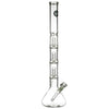 LA Pipes 26” 5mm Thick Triple Showerhead Perc Beaker Bong by LA Pipes | Mission Dispensary