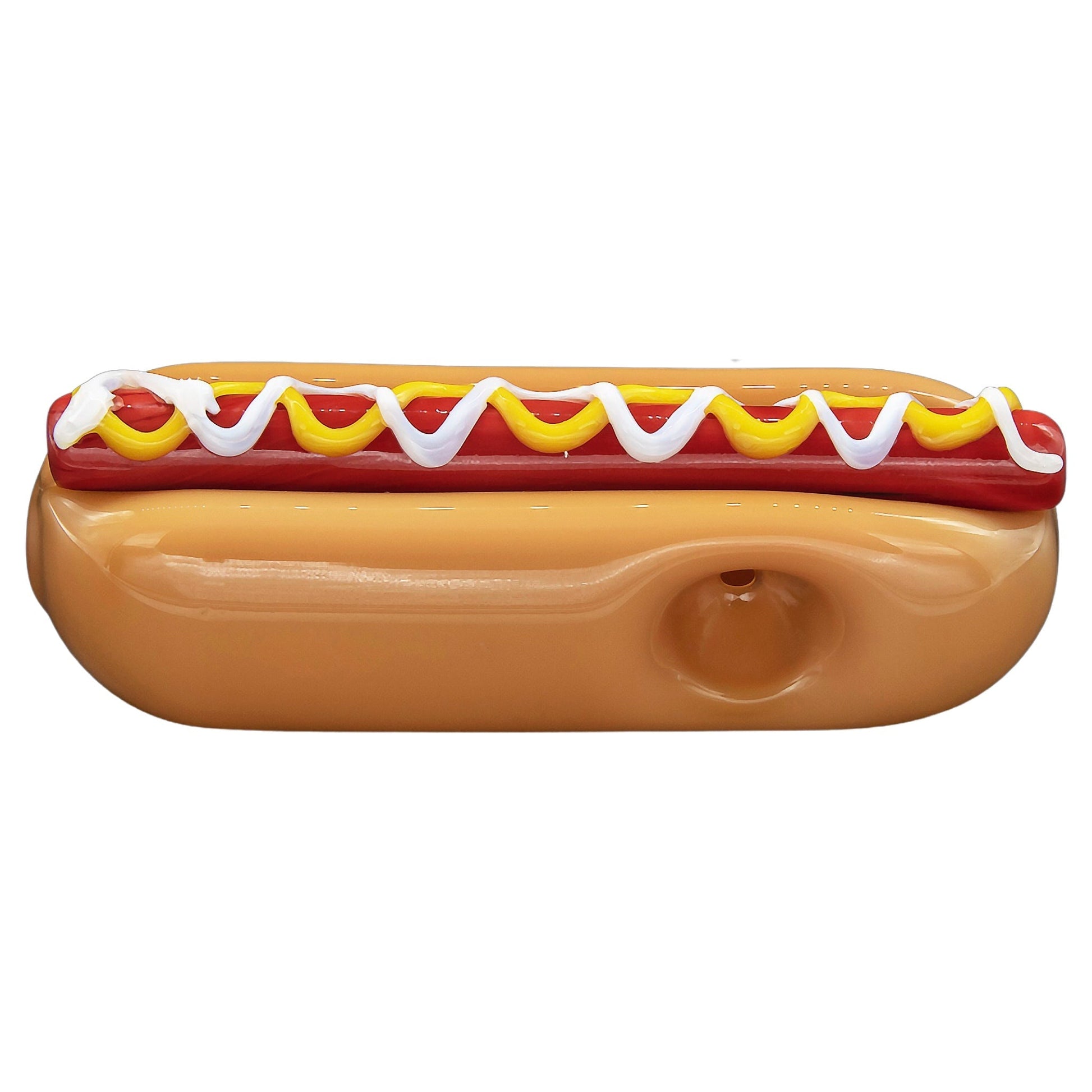 LA Pipes 6” Glass Hot Dog Steamroller Pipe 🌭 by LA Pipes | Mission Dispensary