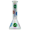LA Pipes 9” Champagne Disco Beaker Bong 🌿 by LA Pipes | Mission Dispensary