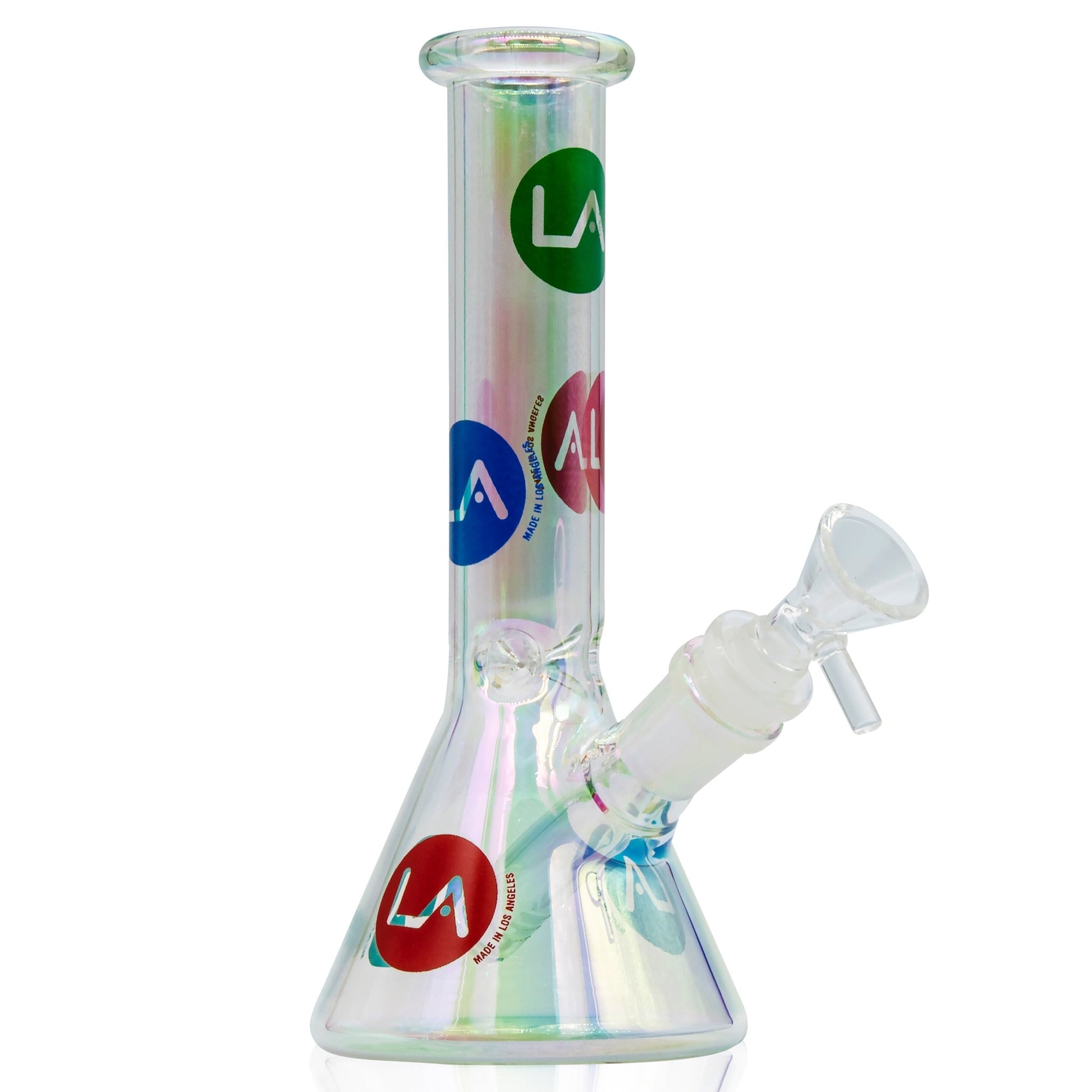 LA Pipes 9” Champagne Disco Beaker Bong 🌿 by LA Pipes | Mission Dispensary