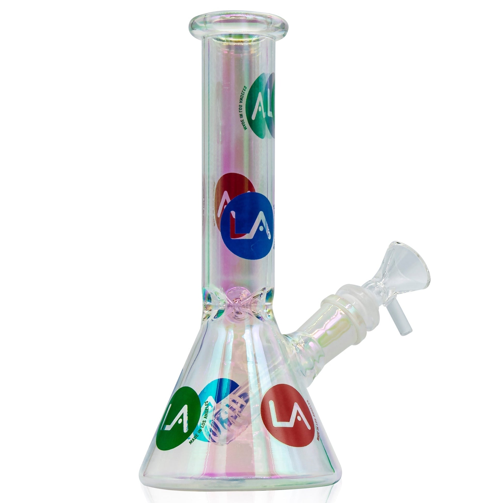LA Pipes 9” Champagne Disco Beaker Bong 🌿 by LA Pipes | Mission Dispensary