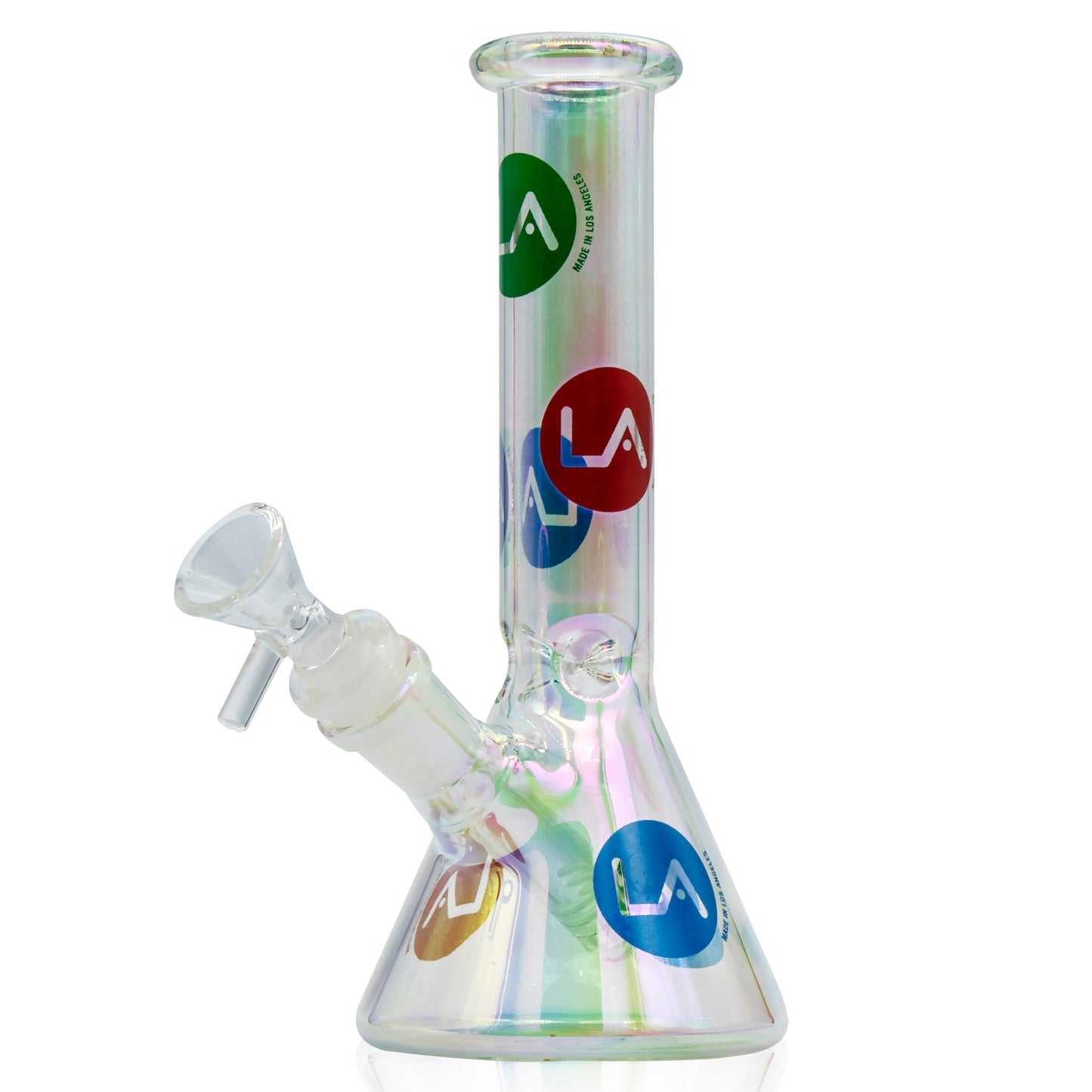 LA Pipes 9” Champagne Disco Beaker Bong 🌿 by LA Pipes | Mission Dispensary