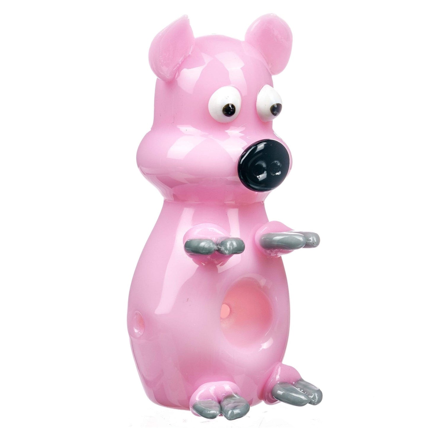 LA Pipes Little Piggy Glass Hand Pipe 🐷 by LA Pipes | Mission Dispensary