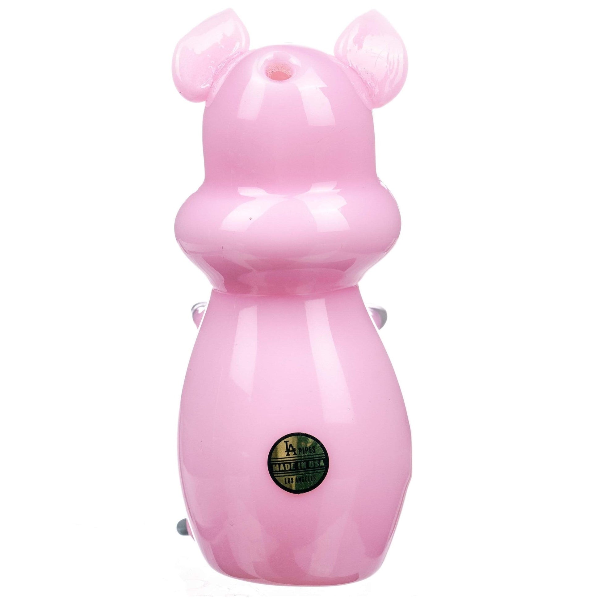 LA Pipes Little Piggy Glass Hand Pipe 🐷 by LA Pipes | Mission Dispensary