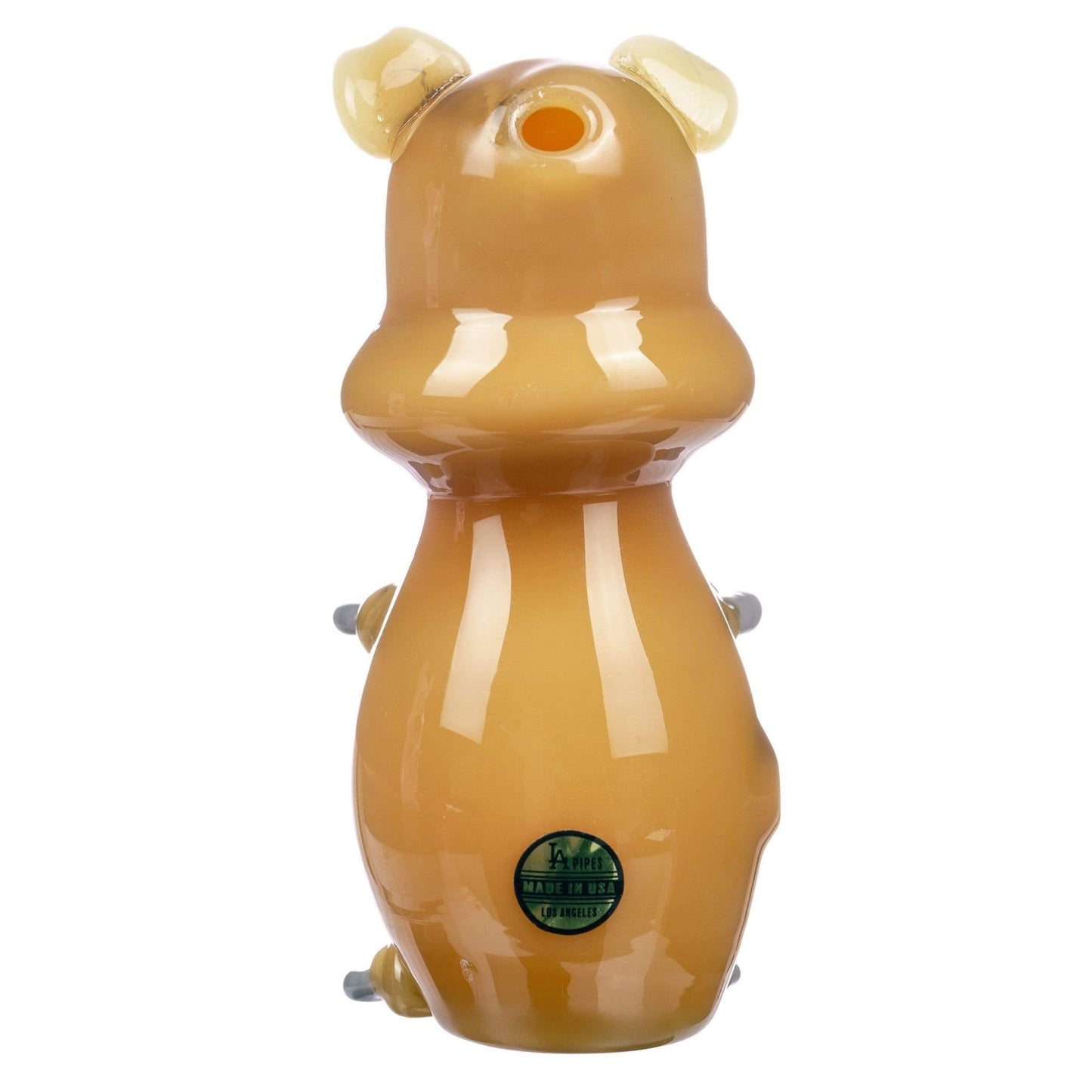 LA Pipes Little Piggy Glass Hand Pipe 🐷 by LA Pipes | Mission Dispensary