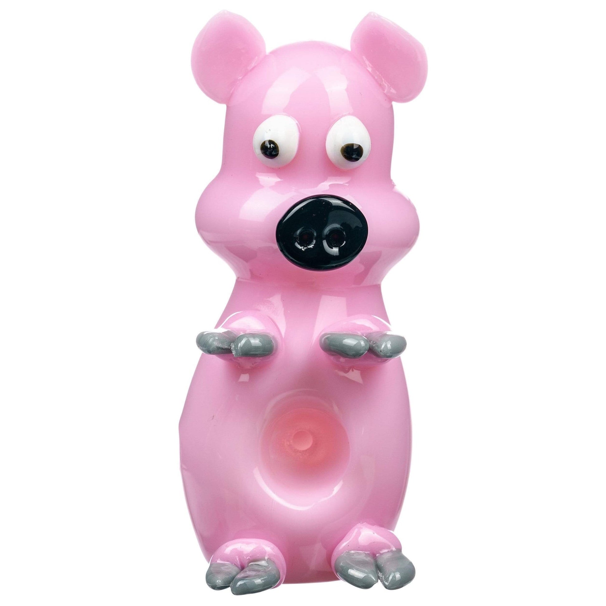LA Pipes Little Piggy Glass Hand Pipe 🐷 by LA Pipes | Mission Dispensary