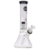 LA Pipes 11” Color Accented Showerhead Perc Beaker Bong by LA Pipes | Mission Dispensary