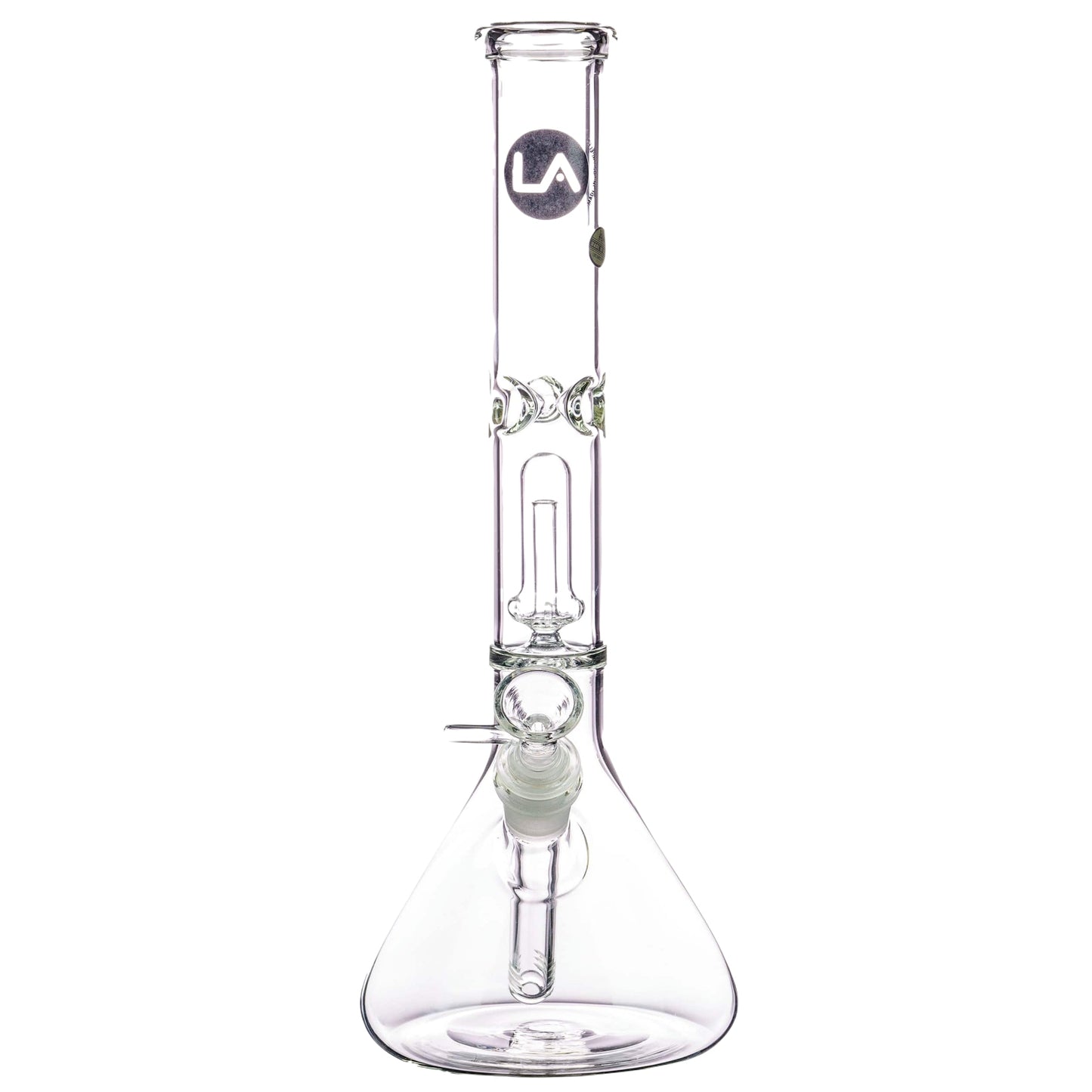 LA Pipes 12” Single Showerhead Perc Beaker Bong by LA Pipes | Mission Dispensary