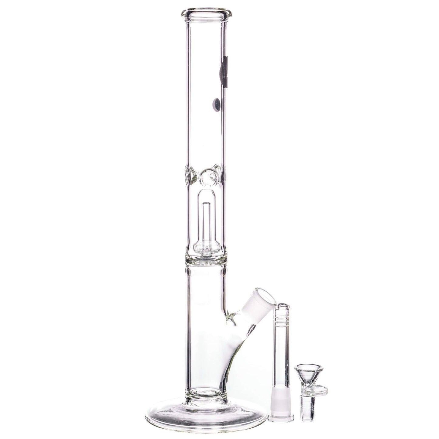 LA Pipes 12” Single Showerhead Perc Straight Tube Bong by LA Pipes | Mission Dispensary