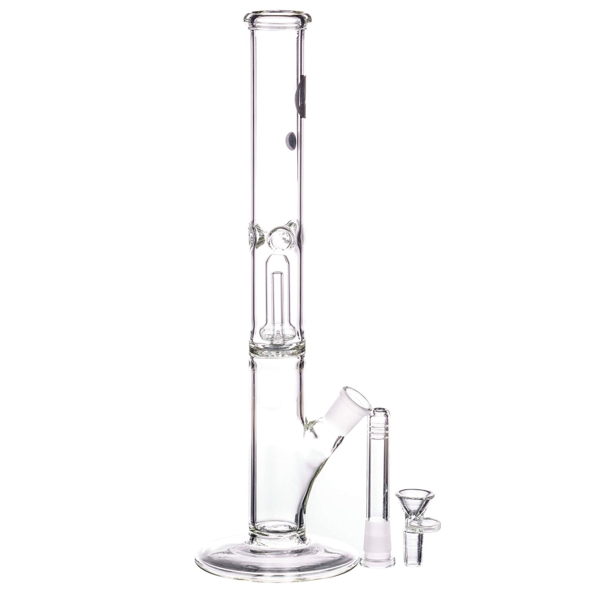LA Pipes 12” Single Showerhead Perc Straight Tube Bong by LA Pipes | Mission Dispensary
