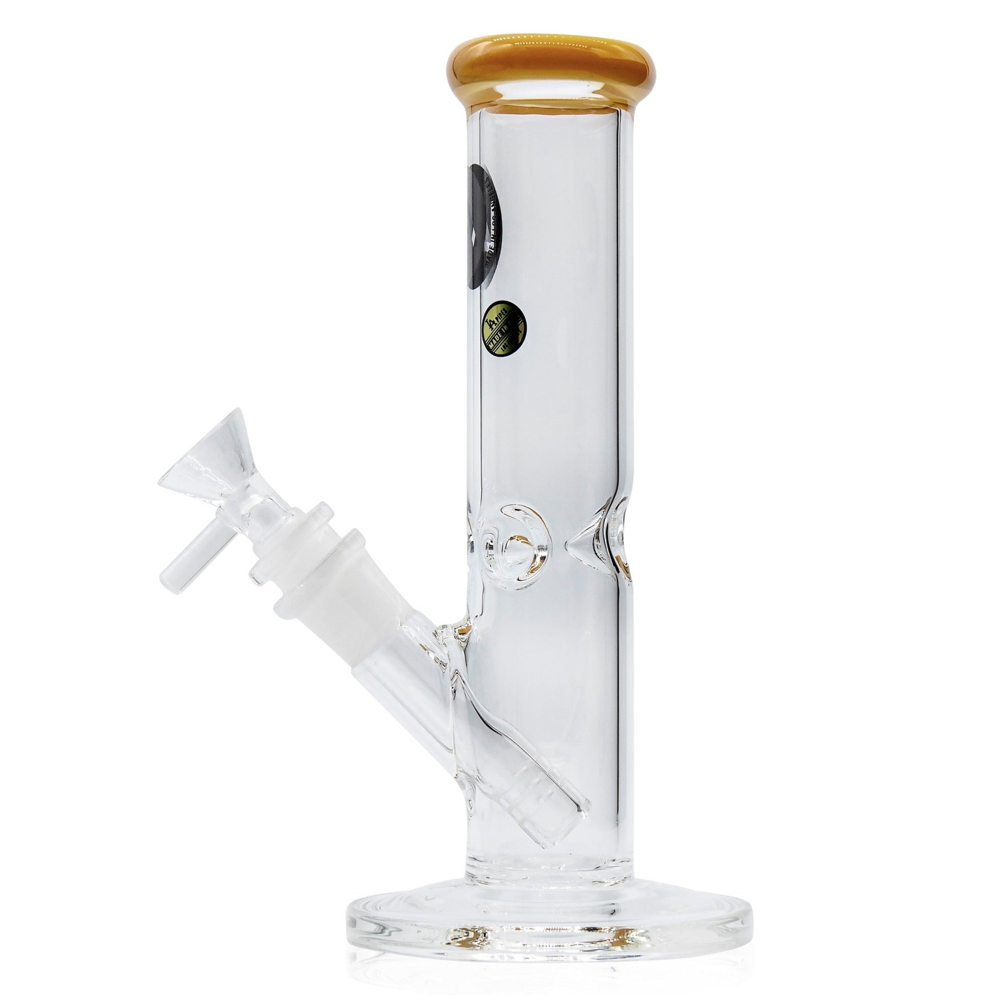 LA Pipes 8” Colored Straight Tube Bong by LA Pipes | Mission Dispensary