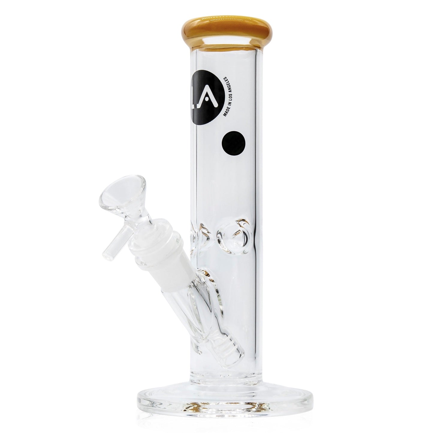 LA Pipes 8” Colored Straight Tube Bong by LA Pipes | Mission Dispensary