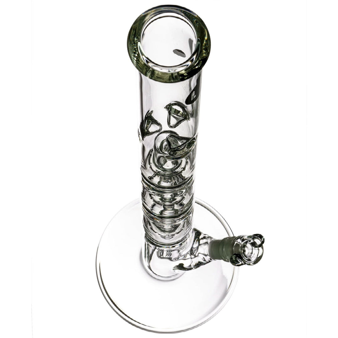 LA Pipes 26” 5mm Thick Triple Showerhead Straight Tube Bong by LA Pipes | Mission Dispensary
