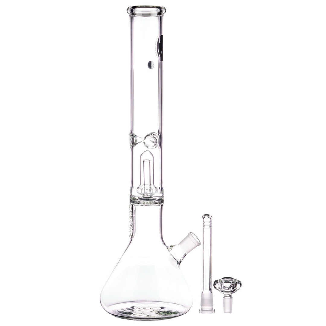 LA Pipes 16” 5mm Thick Showerhead Perc Beaker Bong by LA Pipes | Mission Dispensary