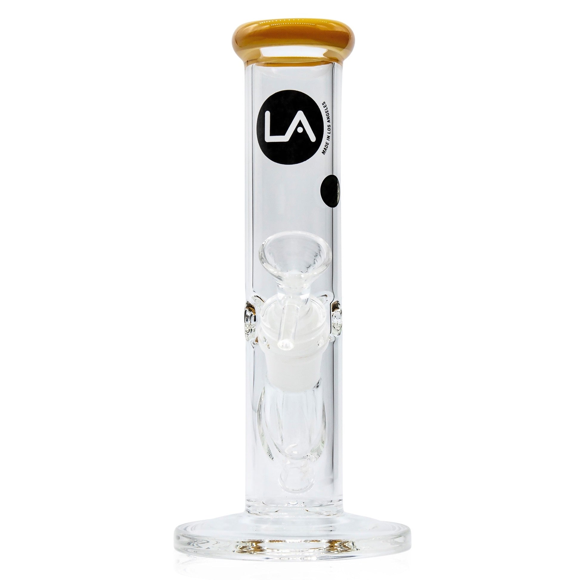 LA Pipes 8” Colored Straight Tube Bong by LA Pipes | Mission Dispensary