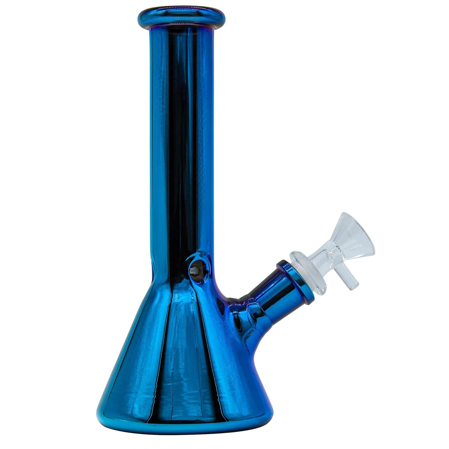 LA Pipes 8” Iridescent Glass Beaker Bong by LA Pipes | Mission Dispensary