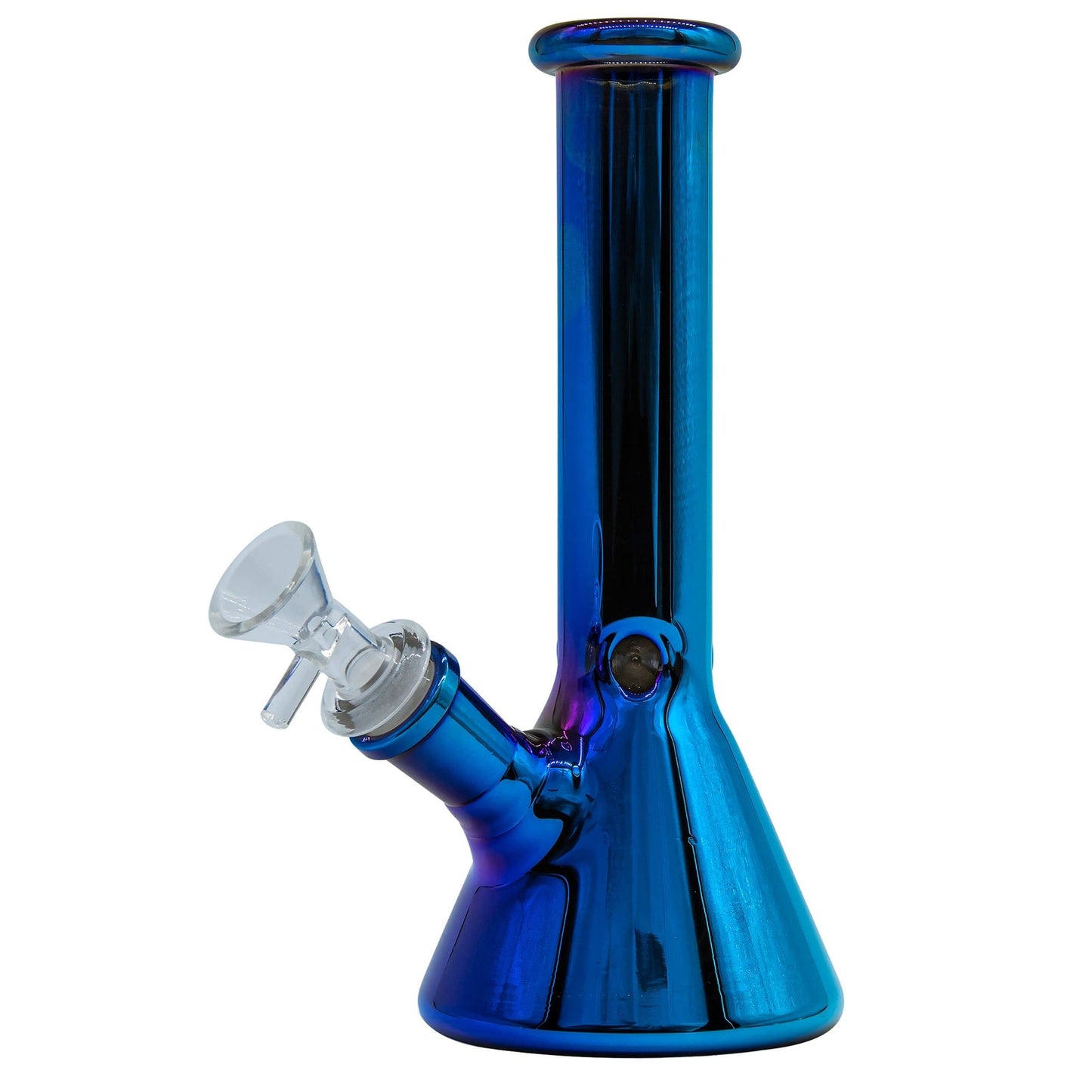 LA Pipes 8” Iridescent Glass Beaker Bong by LA Pipes | Mission Dispensary