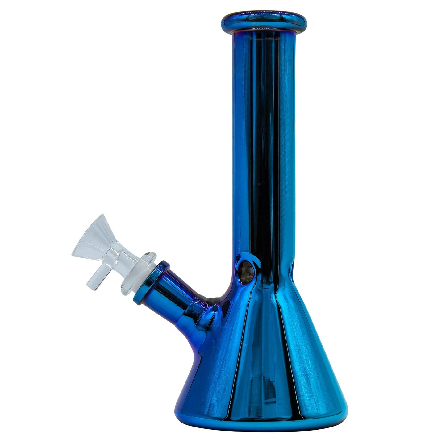 LA Pipes 8” Iridescent Glass Beaker Bong by LA Pipes | Mission Dispensary