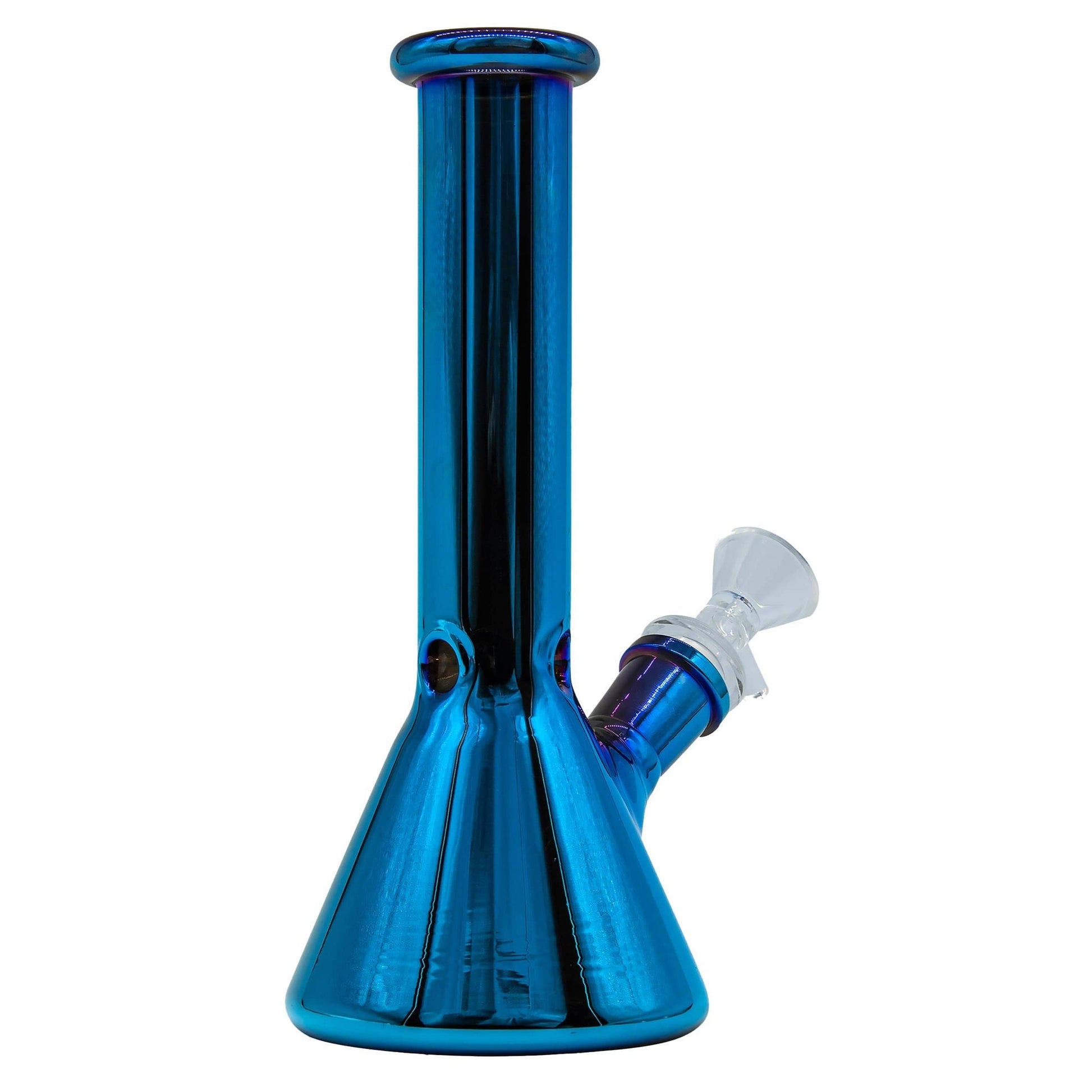 LA Pipes 8” Iridescent Glass Beaker Bong by LA Pipes | Mission Dispensary