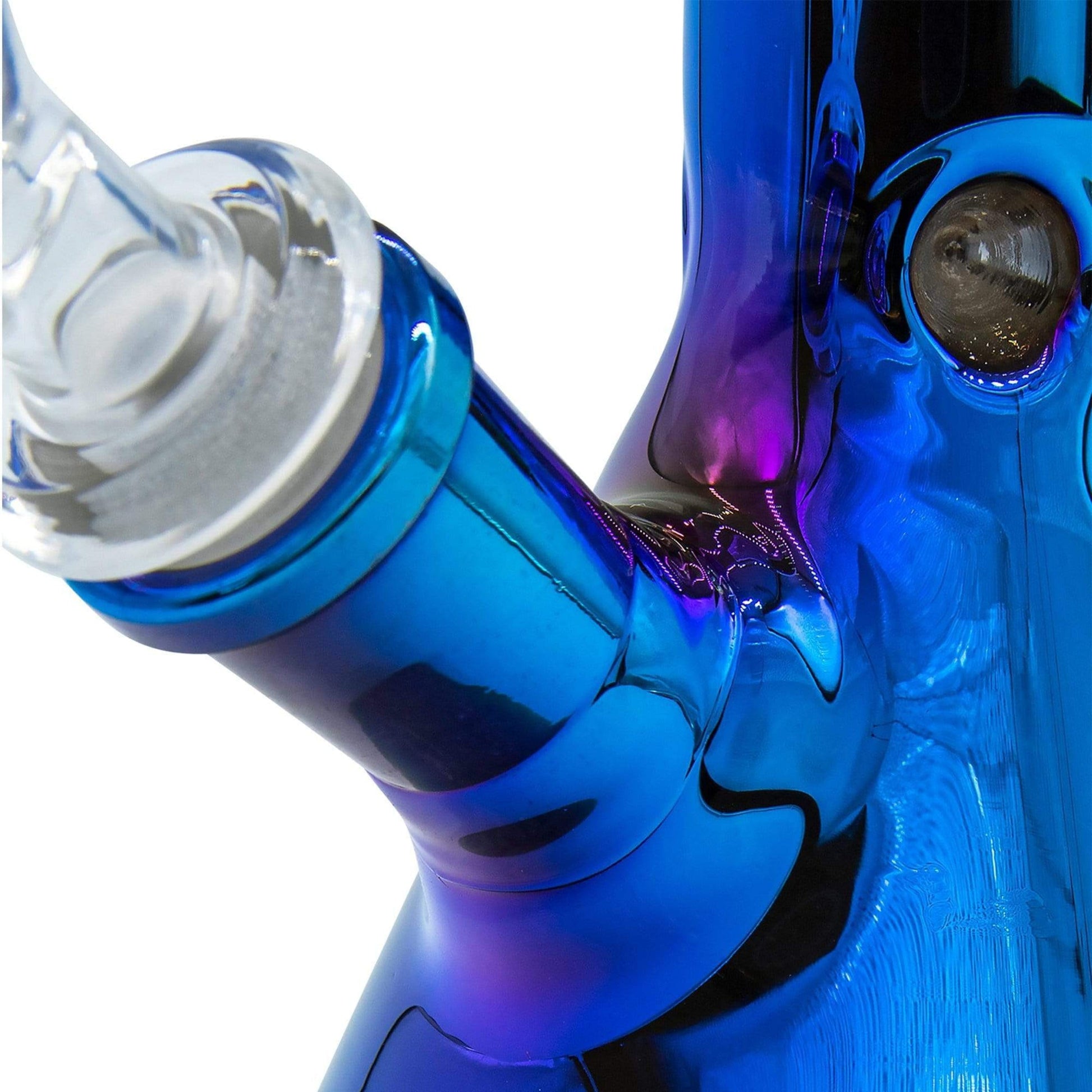 LA Pipes 8” Iridescent Glass Beaker Bong by LA Pipes | Mission Dispensary