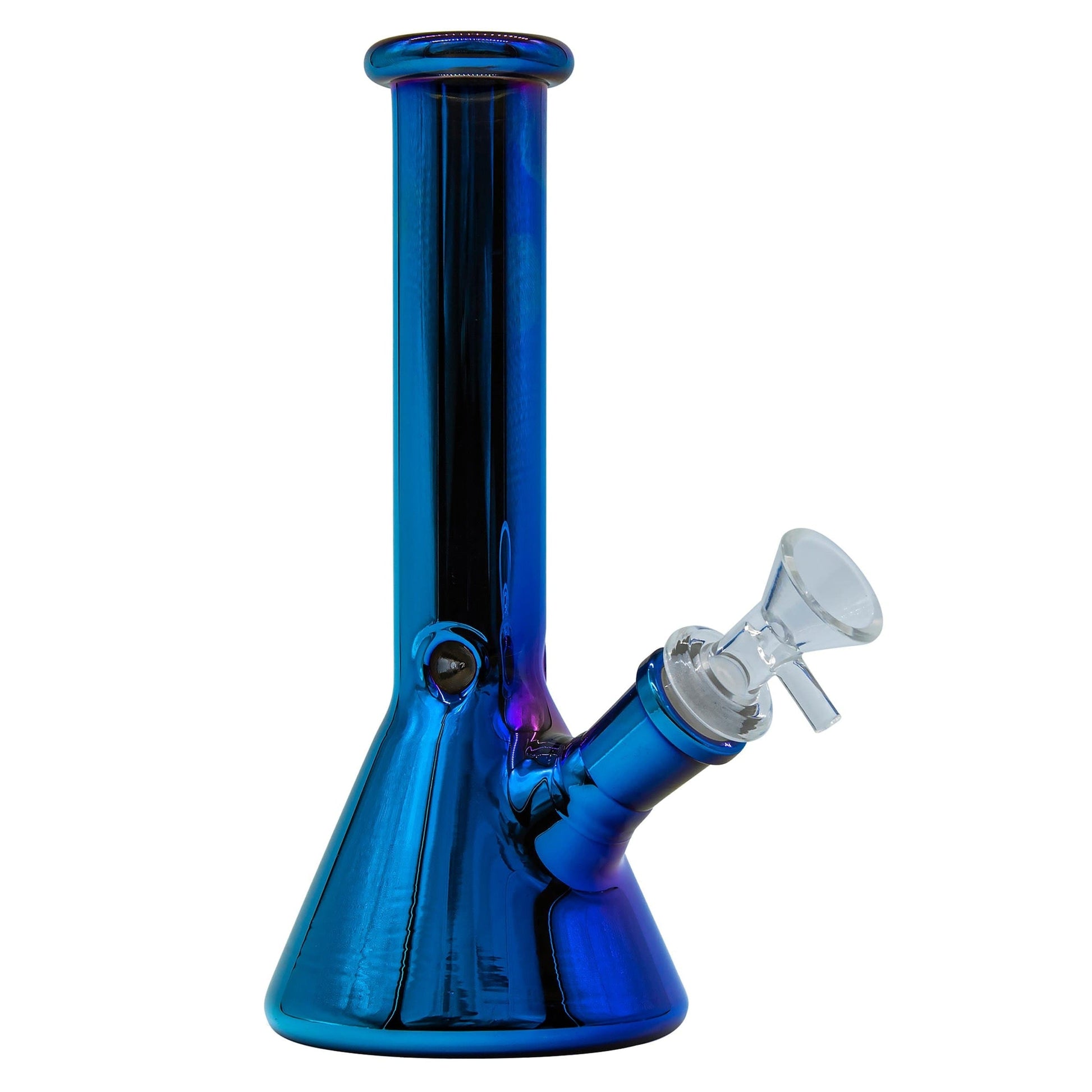 LA Pipes 8” Iridescent Glass Beaker Bong by LA Pipes | Mission Dispensary
