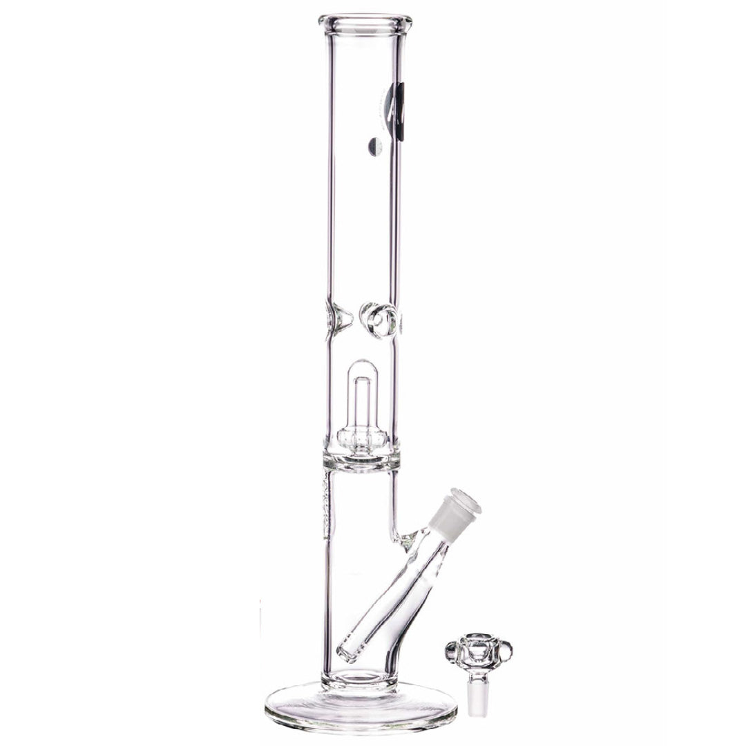 LA Pipes 16” 5mm Thick Showerhead Straight Tube Bong by LA Pipes | Mission Dispensary
